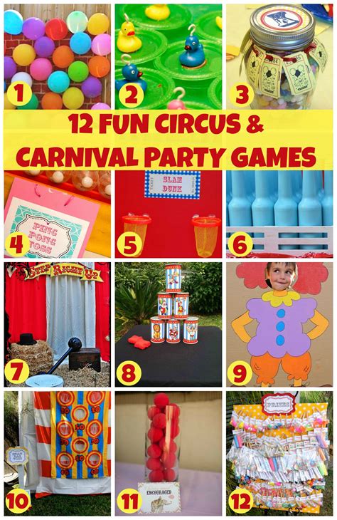 26 Easy Carnival and Circus Party Games .